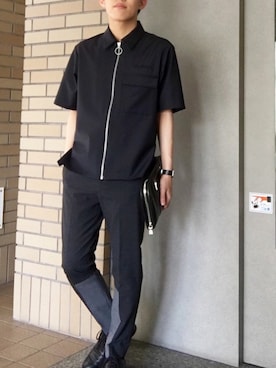 「JACOB JENSEN（ヤコブイェンセン）のアイテム」を使った、RYOさん（メンズ・167cm）の夏コーディネート