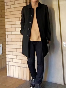 「JACOB JENSEN（ヤコブイェンセン）のアイテム」を使った、RYOさん（メンズ・167cm）の秋コーディネート