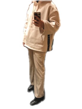 「LOWRYS FARM（ローリーズファーム）のストレッチヒールブーツ　851418（ブーツ）」を使った、naaasuさん（レディース・149cm）の冬コーディネート