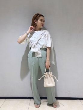 「アパレルスタッフ」｜「アイテム（その他）」を使った、naaasuさん（レディース・149cm）の夏コーディネート