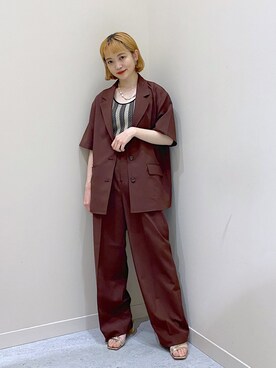 「アイテム（サンダル、ゴールド系）」を使った、naaasuさん（レディース・149cm）の春コーディネート