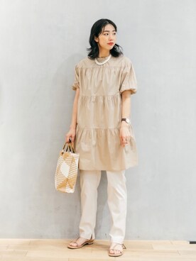 「RODE SKO」｜「アイテム（その他）」を使った、おさやさん（レディース・167cm）の夏コーディネート