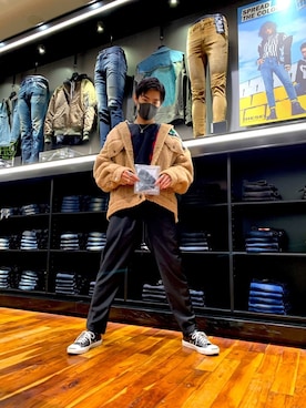 「DIESEL（ディーゼル）のアイテム（その他アウター）」を使った、Yuuyaさん（メンズ・172cm）の秋コーディネート