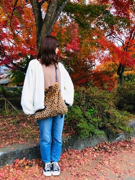 「シンプルおしゃれが好き」｜「アイテム（ブルゾン）」を使った、namimaru☺︎さん（レディース・164cm）の秋コーディネート