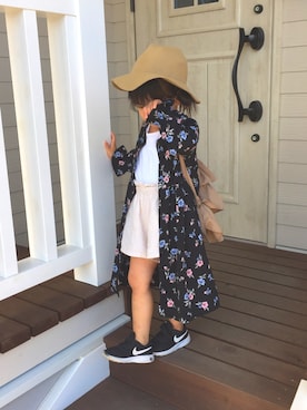 「petit main（プティマイン）のアイテム（その他パンツ、ベージュ系）」を使った、kkkさん（キッズ・100cm）の秋コーディネート