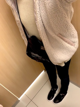 「coca（coca）（コカ）のアイテム（ブルゾン）」を使った、みきつんさん（レディース・166cm）の冬コーディネート