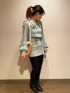 「chico_（チコ）のアイテム」を使った、こさえさん（レディース・153cm）の春コーディネート