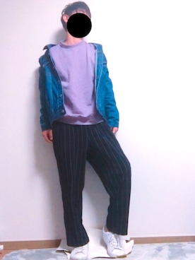 「Right-on（ライトオン）のアイテム（デニムジャケット）」を使った、アッポーさん（メンズ・173cm）の春コーディネート