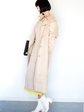 「NIL（ニル）のアイテム」を使った、Unaさん（レディース・165cm）の冬コーディネート