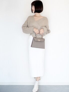 「NIL（ニル）のアイテム」を使った、Unaさん（レディース・165cm）の冬コーディネート