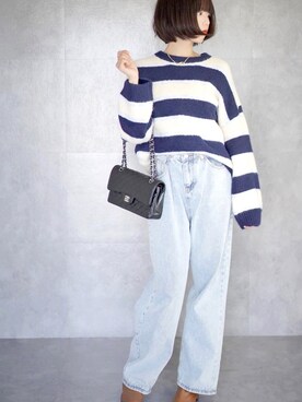 「NIL（ニル）のアイテム」を使った、Unaさん（レディース・165cm）の冬コーディネート