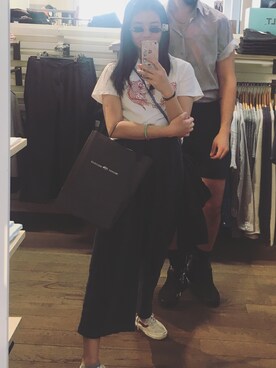 「PULL&BEAR（プルアンドベア）のアイテム（スラックス）」を使った、Kimvyさん（レディース・165cm）の春コーディネート