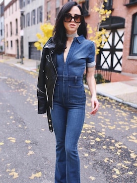 「Blank NYC（-）のアイテム」を使った、lianna liss さん（レディース・163cm）の春コーディネート