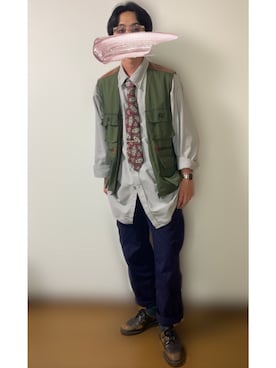 「アイテム（フォーマルスーツ/小物）」を使った、にゅーもらすたかよしさん（メンズ・173cm・20代）の春コーディネート