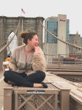 「TOPSHOP（トップショップ）のアイテム（アクセサリー）」を使った、Alisaさん（レディース・165cm）の夏コーディネート