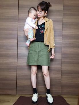 「アイテム（イヤリング）」を使った、mikoさん（レディース・159cm・20代）の春コーディネート