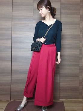 「アイテム（イヤリング）」を使った、mikoさん（レディース・159cm・20代）の春コーディネート