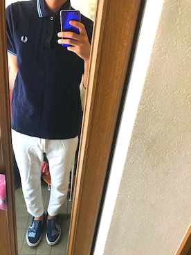 「EDWIN」｜「アイテム（スリッポン）」を使った、ドミノ-onさん（メンズ・175cm）の夏コーディネート