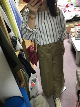 「外はねヘアー」｜yuさん（レディース・158cm）の春コーディネート