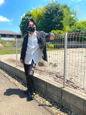 「OY（オーワイ）のアイテム（パンツ）」を使った、テンテンさん（メンズ・164cm）の夏コーディネート