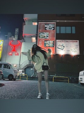 「OZOC（オゾック）のアイテム（シャツ/ブラウス）」を使った、mimixx13さん（レディース・151cm）の冬コーディネート