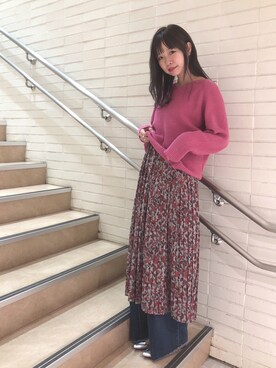 Clane クラネ の Tapestry Flower Pleats Onepiece ワンピース Wear