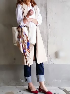 「Doシンプル部」｜「アイテム（財布/小物）」を使った、SHOさん（レディース・164cm）の春コーディネート