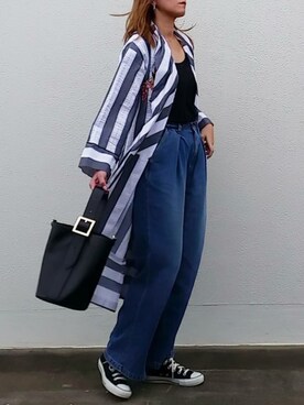 「EMODA（エモダ）のアイテム（ピアス（両耳用））」を使った、SHOさん（レディース・164cm）の春コーディネート