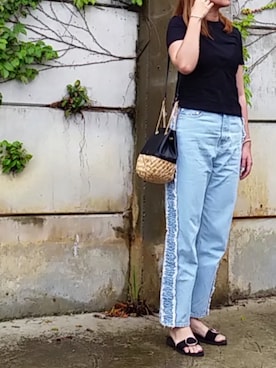 「Doシンプル部」｜「アイテム（その他シューズ）」を使った、SHOさん（レディース・164cm）の夏コーディネート