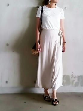 「Doシンプル部」｜「アイテム（その他シューズ）」を使った、SHOさん（レディース・164cm）の夏コーディネート