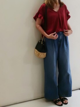 「Doシンプル部」｜「アイテム（その他シューズ）」を使った、SHOさん（レディース・164cm）の夏コーディネート