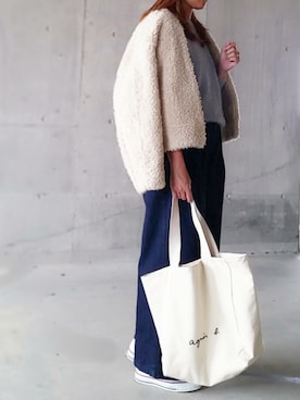 「Doシンプル部」｜「アイテム（ブルゾン）」を使った、SHOさん（レディース・164cm）の秋コーディネート