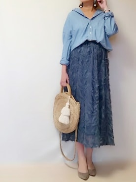 「Doシンプル部」｜「アイテム（腕時計）」を使った、SHOさん（レディース・164cm）の春コーディネート