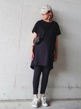 「H&M（エイチ・アンド・エム）のアイテム（帽子、ホワイト系）」を使った、SHOさん（レディース・164cm）の春コーディネート