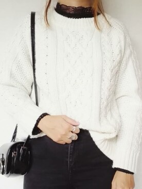 「Doシンプル部」｜「アイテム（アクセサリー）」を使った、SHOさん（レディース・164cm）の冬コーディネート