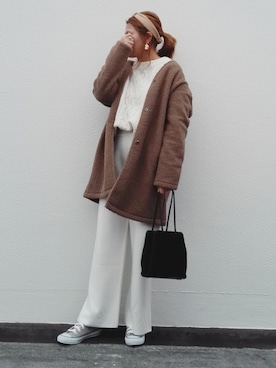 「Doシンプル部」｜「アイテム（アクセサリー）」を使った、SHOさん（レディース・164cm）の冬コーディネート