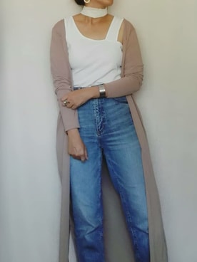 「Doシンプル部」｜「アイテム（アクセサリー）」を使った、SHOさん（レディース・164cm）の春コーディネート