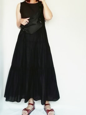 「Doシンプル部」｜「アイテム（ワンピース/ドレス）」を使った、SHOさん（レディース・164cm）の夏コーディネート