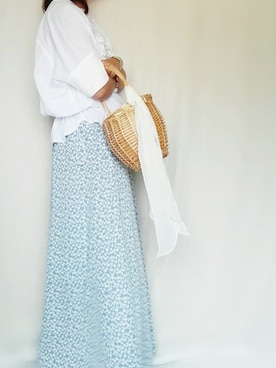 「Doシンプル部」｜「アイテム（アクセサリー）」を使った、SHOさん（レディース・164cm）の夏コーディネート