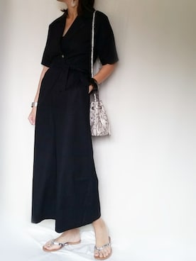 「Doシンプル部」｜「アイテム（ビーチサンダル）」を使った、SHOさん（レディース・164cm）の夏コーディネート