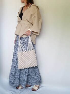 「Doシンプル部」｜「アイテム（アクセサリー）」を使った、SHOさん（レディース・164cm）の夏コーディネート