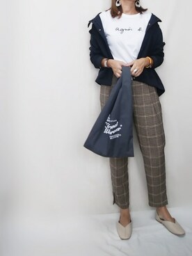 「Traditional Weatherwear」｜「アイテム（マウンテンパーカー）」を使った、SHOさん（レディース・164cm）の秋コーディネート