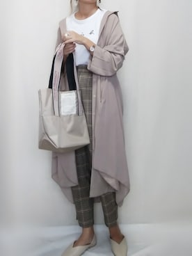 「シアタープロダクツ(THEATRE PRODUCTS)」｜「アイテム（アナログ腕時計）」を使った、SHOさん（レディース・164cm）の秋コーディネート