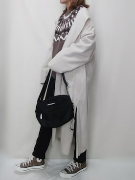 「reca（レカ）のアイテム（チェスターコート）」を使った、SHOさん（レディース・164cm）の秋コーディネート