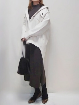 「AmbreNeige」｜「アイテム（その他アウター）」を使った、SHOさん（レディース・164cm）の秋コーディネート
