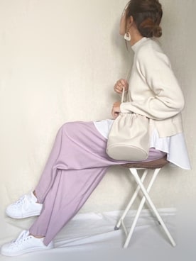 「シャーベットカラー」｜SHOさん（レディース・165cm）の冬コーディネート