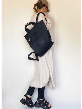 「ベルトサンダル」｜「アイテム（ワンピース/ドレス）」を使った、SHOさん（レディース・165cm）の春コーディネート