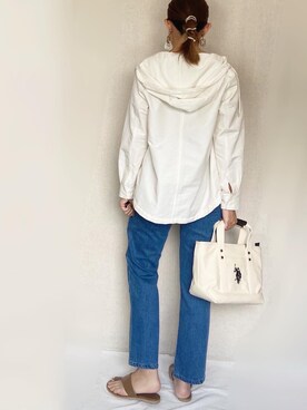 「URBAN RESEARCH（アーバンリサーチ）のアイテム（ブルゾン）」を使った、SHOさん（レディース・165cm）の春コーディネート