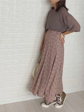 「リブタンクトップ」｜「アイテム（ワンピース/ドレス）」を使った、SHOさん（レディース・165cm）の夏コーディネート