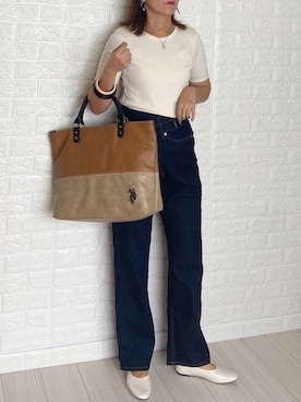 「SALON（サロン）のアイテム」を使った、SHOさん（レディース・165cm）の夏コーディネート